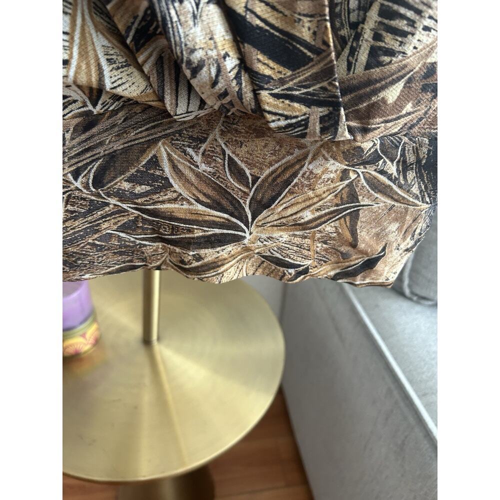 Cache Y2K  Plunge Neck Stretch Top Size L Tropical - Picture 4 of 11